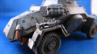 135 Tamiya SdKfz 222 Leichter Panzerspahwagen 4x4 [upl. by Zetana]