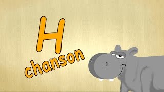 apprendre le français pour les petit  lettre quotH chansonquot  alphabet en francais chanson [upl. by Charis]