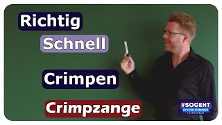 Richtig und schnell crimpen  Selbsteinstellende Crimpzange KNIPEX  einfach und anschaulich erklärt [upl. by Alcock437]