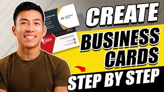 How to Create Professional Business Cards For Free 2024 StepbyStep [upl. by Jacenta]