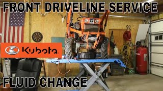 Kubota B BX Front End Fluid Change [upl. by Hodess453]