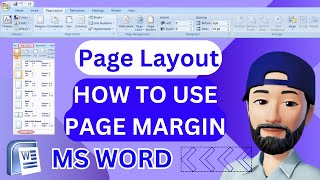 HOW TO USE PAGE MARGIN IN PAGE LAYOUT TAB IN MS WORD  1 inch margin in cm  margin size A4 [upl. by Casar491]