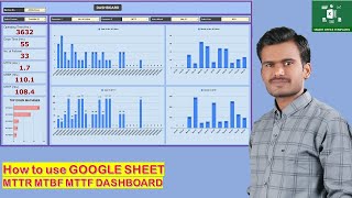 How to use Google Sheet MTTR MTBF MTTF Dashboard [upl. by Reinold]