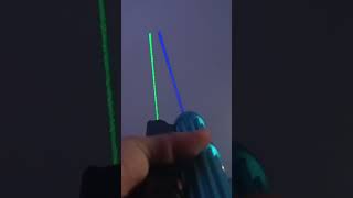 12W 525nm Green and 16W 450nm Blue lasers at cloudy sunset [upl. by Soilissav802]