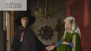 Van Eycks Arnolfini Portrait  National Gallery [upl. by Efinnej]