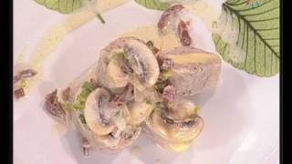 Rollo de carne con crema Champiñones Receta Mira la Vida [upl. by Issy]