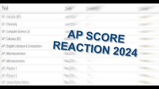 AP SCORE REACTION 2024 [upl. by Rory223]