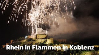 Feuerwerk krönt Sommerfest  Rhein in Flammen in Koblenz [upl. by Tibbs]