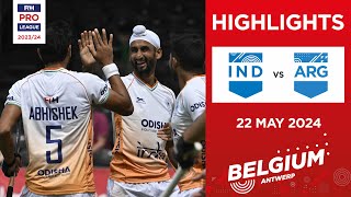 FIH Hockey Pro League 202324 Highlights  IND v ARG M  Match 1 [upl. by Mariann]