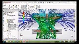 Solidworks CFD tutorial Contra Rotary Propeller CFD for Thrust calculation [upl. by Amerigo806]