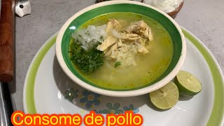 CONSOMÉ DE POLLO RECETA DE LA ABUELACALDO LEVANTA ALMAS SINALOA [upl. by Pitarys1]