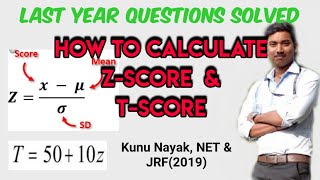 How to Calculate Tscore and Zscore [upl. by Ahsein]