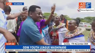 See how Orengo Kasmuel McOure and other leaders were received in Kajiado for ODM Youth Summit [upl. by Purdum]