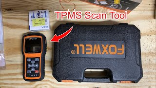 Foxwell tire pressure scan tool review TPMS [upl. by Nairred]