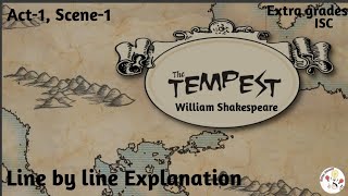 The Tempest Act1 Scene1 Line by line Explanation William Shakespeare [upl. by Hairahcaz]