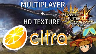 Como jogar MH4u no Citra Online  HD Texture 2024 [upl. by Adnirolc527]