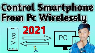 How To Control SmartPhone From Pc Wirelessly 2021  Cast Android To Pc With Full Control Without Usb [upl. by Ttennaj267]