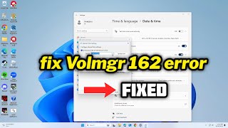 FIXED Volmgr 162 error in windows 1011 [upl. by Ajiak]