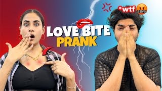 Nazmeen ki love bite pakdi gyi 😨 prank reaction emotional [upl. by Osric]