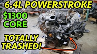 THE WORST POWERSTROKE JUNK Ford F250 64L Turbodiesel Engine Teardown [upl. by Peters120]