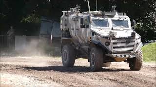 Foxhound  British Army Protected Patrol Vehicle LPPV running at TANKFEST 2024 [upl. by Aidahs903]