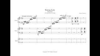 Waking Early Harp Duet with optional easy 3rd part [upl. by Harrison]