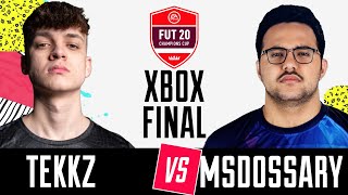 FIFA 20  FNATIC TEKKZ vs TUNDRA MSDOSSARY  FUT Champions Cup Stage IV  Xbox Final [upl. by Schellens665]