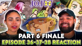 WHAT AN INCREDIBLE ENDING  Jojo’s Bizarre Adventure Stone Ocean Episode 36 37 38 Reaction [upl. by Ordnasela]