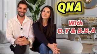 Burak Berkay Akgül amp Özge Yağız Interview Qna About favourite things 😃 [upl. by Cirad783]