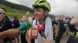 Aleksandr Vlasov  Interview at the finish  Stage 8  Critérium du Dauphiné 2024 [upl. by Doty]