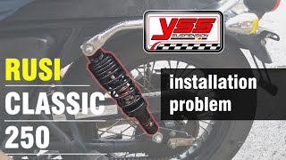 YSS shock absorber installation on my RUSI 250 MotoVlog25b [upl. by Vano]