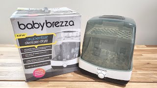 Fastest Sterilizer Dryer Ever  Baby Brezza Superfast New Sterilizer Review amp Tutorial [upl. by Pleasant]