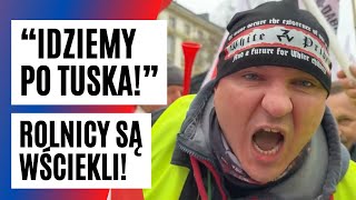 Rolnicy są WŚCIEKLI Wielki protest pod oknami TUSKA TŁUMY zjechały do stolicy  FAKTPL [upl. by Garwin]