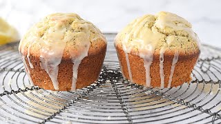 Easy Lemon Poppyseed Muffins  Recipe makes TWO [upl. by Cas566]