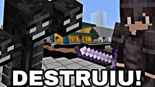 MINECRAFT  O WITHER BOSS DESTRUIU MINHA CIDADE [upl. by Ttelrahc]