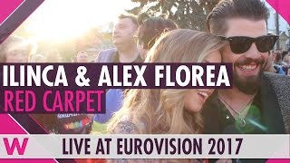 Ilinca and Alex Florea Romania Interview  Eurovision Opening Ceremony Red Carpet  wiwibloggs [upl. by Ander]