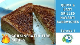 Quick amp Easy Grilled Havarti Sandwiches  Coleman Stove  Cooking With Fire Series  Episode 3 [upl. by Assetak174]