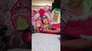 ✨️💚Grinch wreath Idea 💡 decor Christmas navidad manualidades grinch [upl. by Dosi]