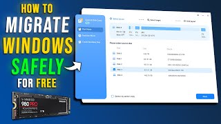 How to SAFELY MIGRATE WINDOWS to SSD for FREE  Easy Tutorial [upl. by Korella]