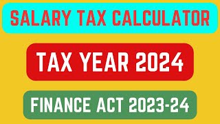 FBR Salary Tax Calculator Tax Year 202324 [upl. by Nata]