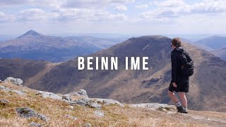 Bagging Beinn Ime  Arrochar Alps Scotland [upl. by Erlond]