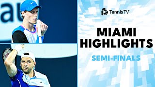 Dimitrov vs Zverev Sinner Faces Medvedev  Miami 2024 SemiFinals Highlights [upl. by Quintina121]