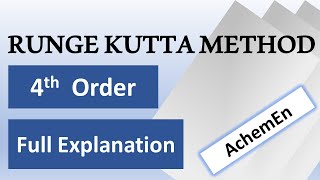 Runge Kutta 4th order full explanation with example question [upl. by Short]