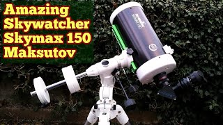 Skywatcher Skymax 150P Maksutov Telescope Mounting Observing And Review [upl. by Nnek]