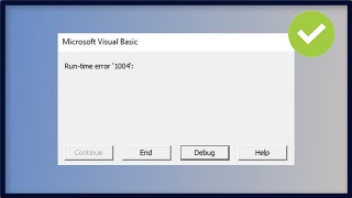 How to Fix Run Time Error in Excel VBA [upl. by Gathers]