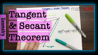 Tangent and Secant Theorem [upl. by Alyssa]