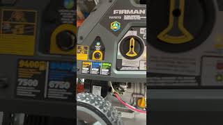 FIRMAN TRI FUEL GENERATOR COSTCO [upl. by Aneehsar]