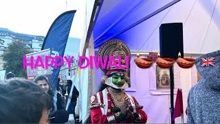 London diwali celebration 🇬🇧2024 🪔 diwali diwali2024 londonwalk indianfestival london [upl. by Eenafets]