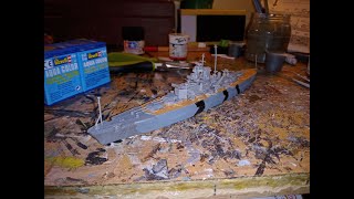 Revell  Bismarck  11200  Model Building Video [upl. by Luapnhoj533]