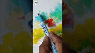 Easy Coloring Art shorts art brushstrokes [upl. by Kcub]